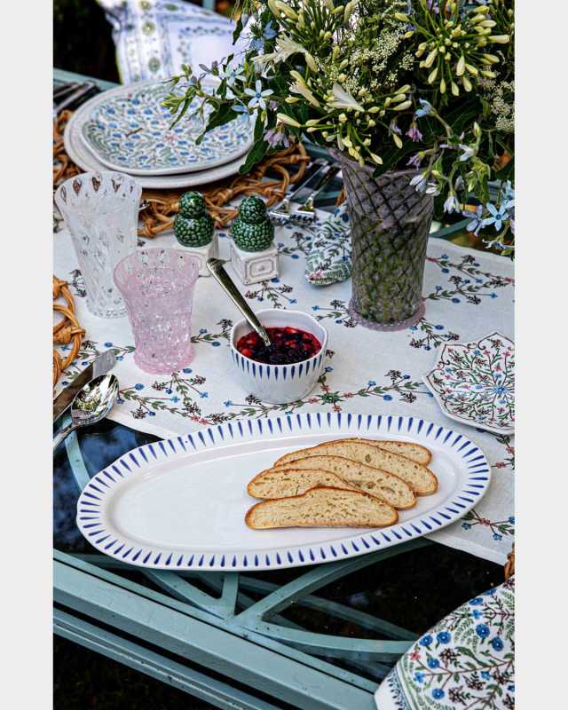 Sitio Stripe 15" Hostess Tray